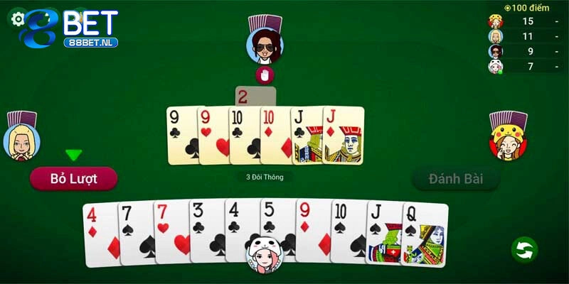 Tìm hiểu về khái niệm 3 đôi thông trong Tiến Lên Miền Nam